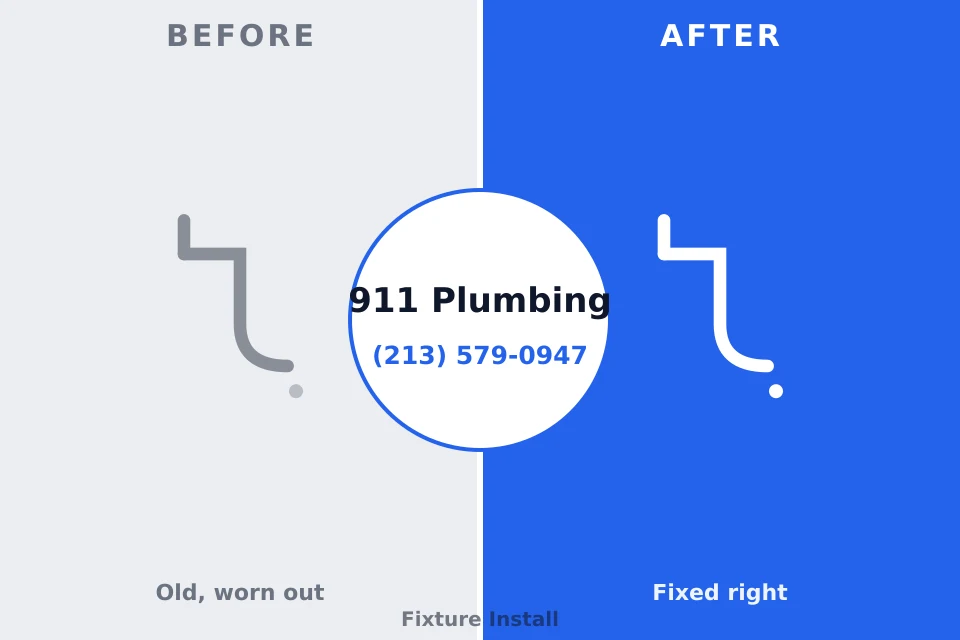 Before and after: plumbing repair Ben Avon, SC